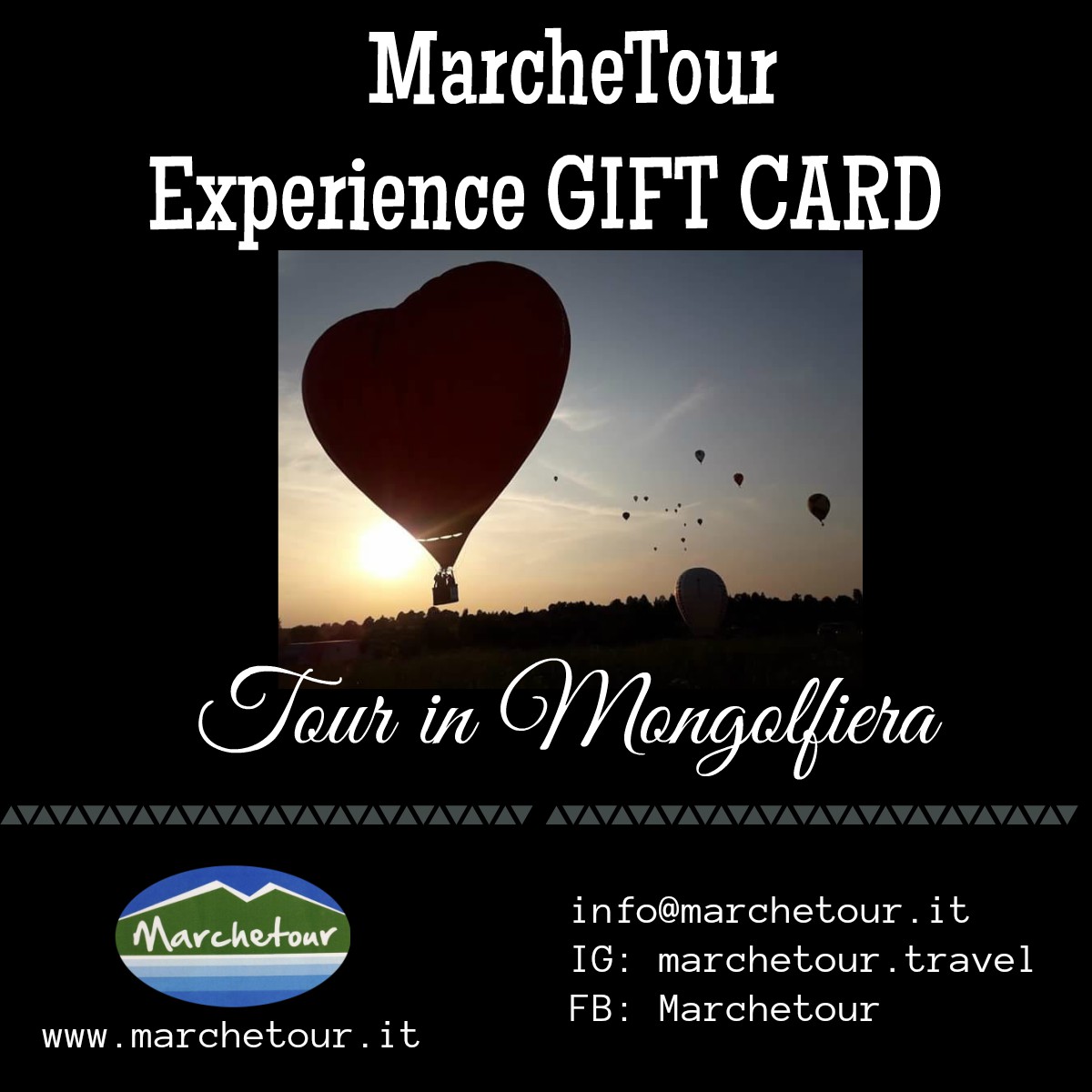 Experience Gift Card: Tour in Mongolfiera